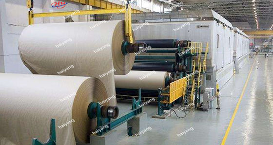 폐기물 종이 재활용 기계 Kraft 종이 기계 생산 라인 브라운 카튼