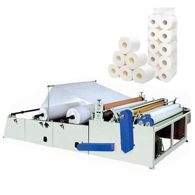 Automatic slitting rewinding perforating machine for toilet paper toll tissue